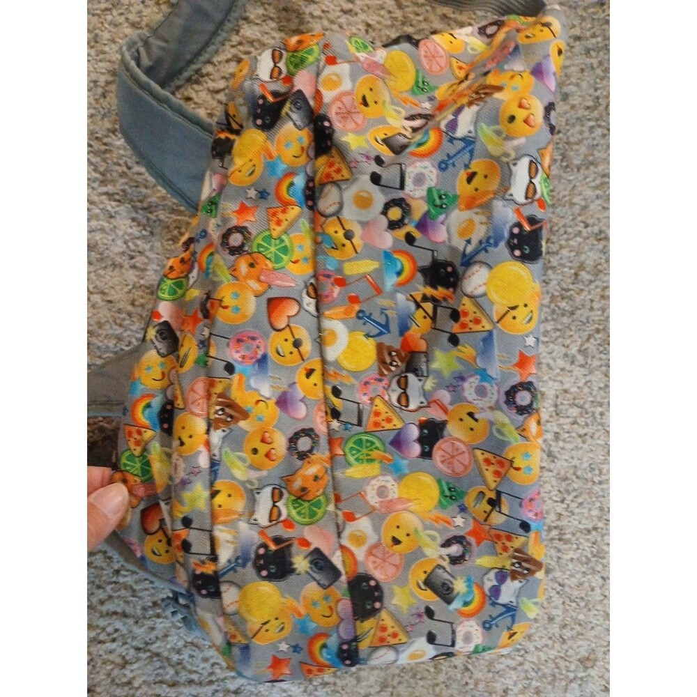 JANSPORT TRANS Colorful EMOJI DOUBLE-BIG-POCKET BACKPACK Hiking School Book Bag - Picture 6 of 7